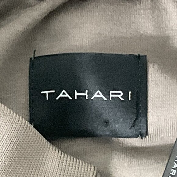 Tahari Puffer Vest Women 2XL Mushroom Tan‎ Zip Up Sleeveless Mock Neck Outdoors - Picture 3 of 13